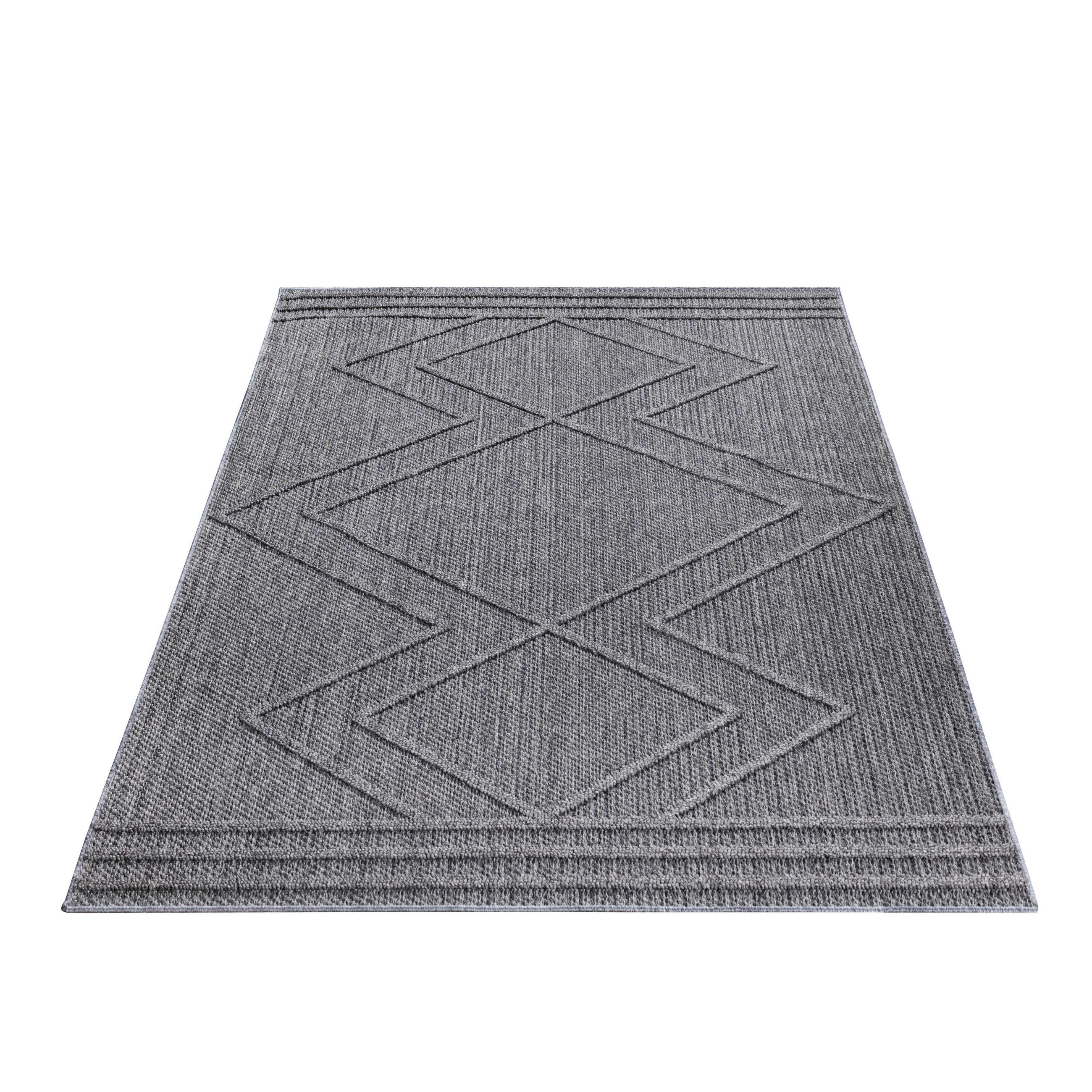 Thumbnail - Kadima Design Teppich, Grau, Textil, Ethno, Rechteckig, 200x290 cm, pflegeleicht, Teppiche & Böden, Teppiche, Outdoortep...