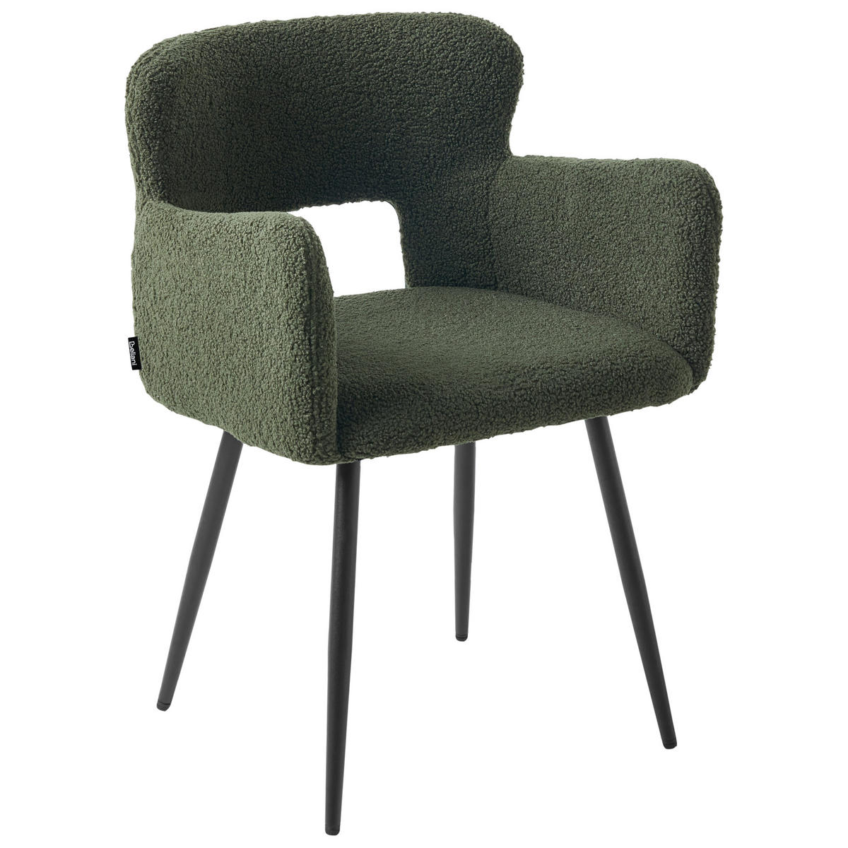 ÉTKEZŐSZÉK 2 darabos Szett Bársony Sötétzöld Sanilac - sötétzöld, textil/fém (54/76/50cm) - Beliani