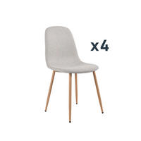 ESSZIMMERSTUHL Ellis Grau 43 cm x 87 cm 4er-Set - Grau, Textil (43/87/54cm) - Klast Home