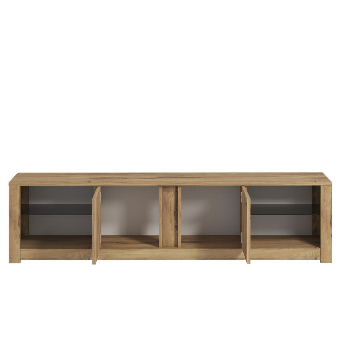 TV-MÖBEL aydos Braun - Braun, Holz (35/45/180cm) - Habitat Garten