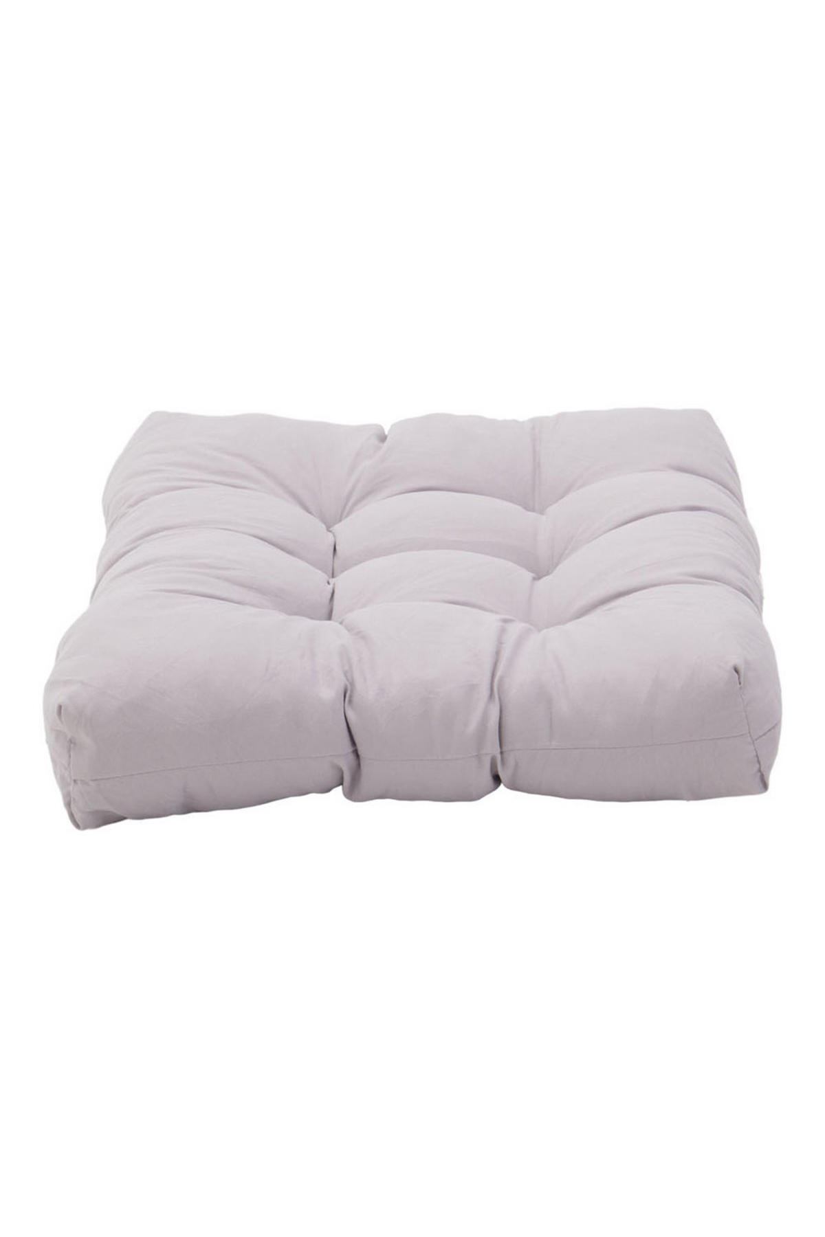 SITZKISSEN-SET 2-tlg. aus Polyester PP-Baumwolle in Grau für Outdoor-Liegen Kombinierfreudiges Design 43 x 53 cm - Grau, Textil (43/72/53cm) - Livingandhome