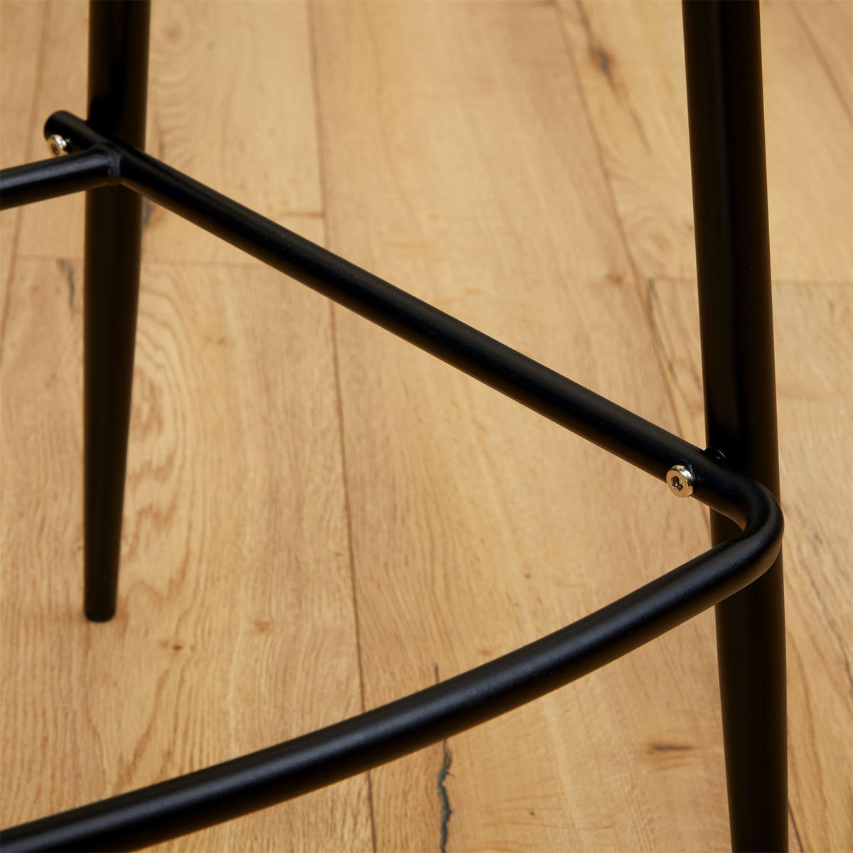 BARHOCKER IREK 2ER-SET - Schwarz/Weiß, Textil (48/96/48cm) - IDIMEX