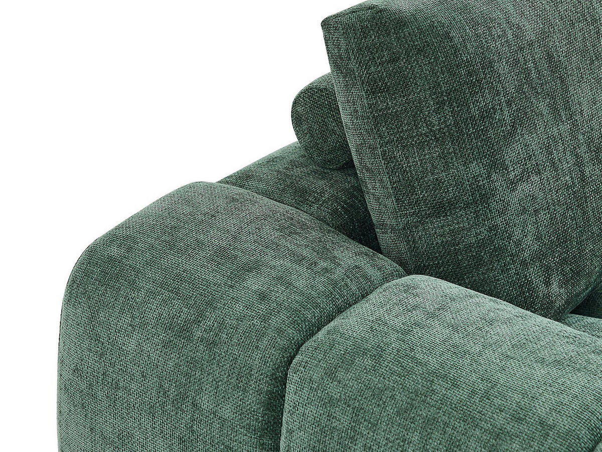 SOFA - 2 Personen - stoff - grün Berenia - Grün, Kunststoff/Textil (168/81/105cm) - Vente-Unique