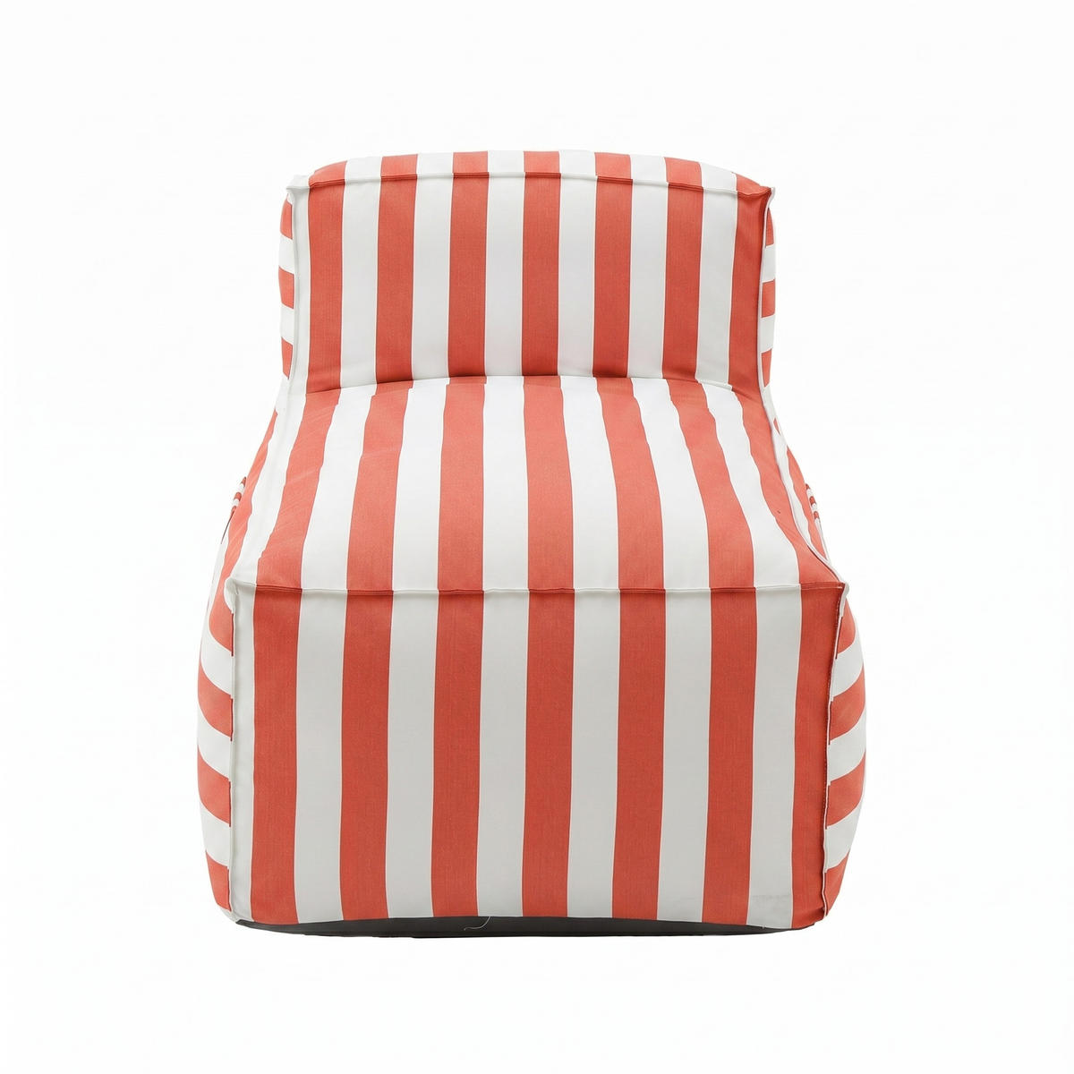 OUTDOOR Ottomane - Sitzsack SOFT mit Rückenlehne für Garten & Terrasse, Orange - Orange, Textil (70/75/150cm) - Muffo