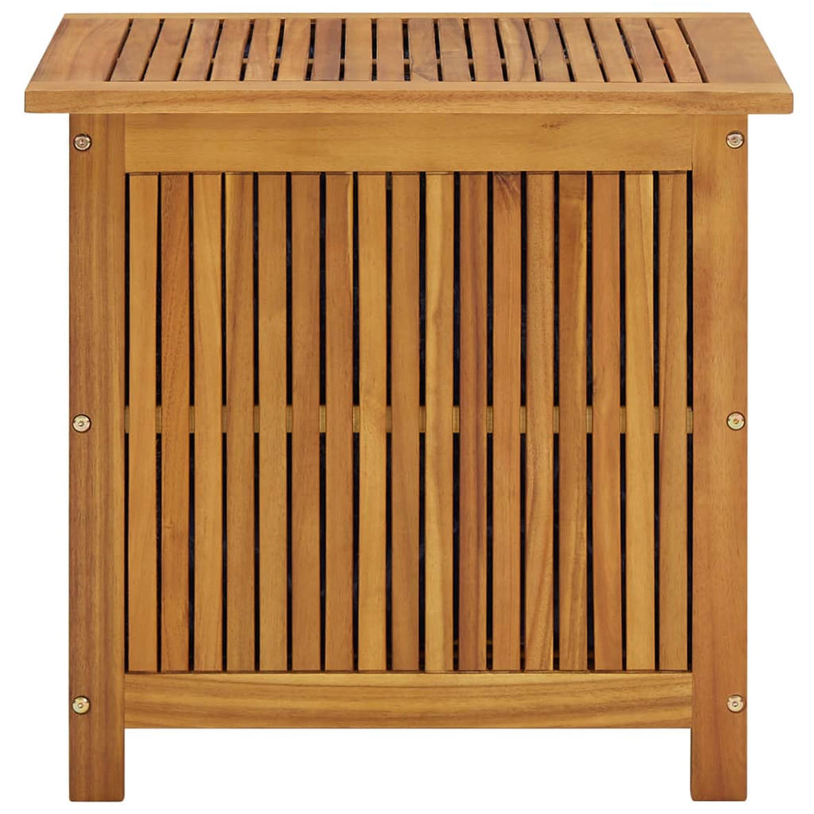 GARTEN-AUFBEWAHRUNGSBOX 60X50X58 CM MASSIVHOLZ AKAZIE - Akaziefarben, Holz (60/106/50cm) - vidaXL