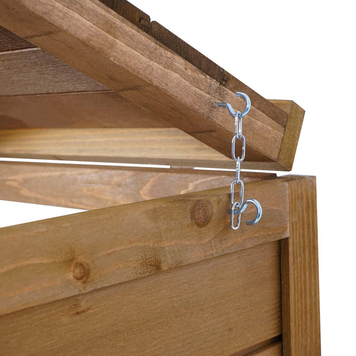 MÜLLTONNENBOX XL 1er-/2er HxBxT 126x79,5x98cm Braun Holz - Braun, Holz (79.5/126/98cm) - PROREGAL