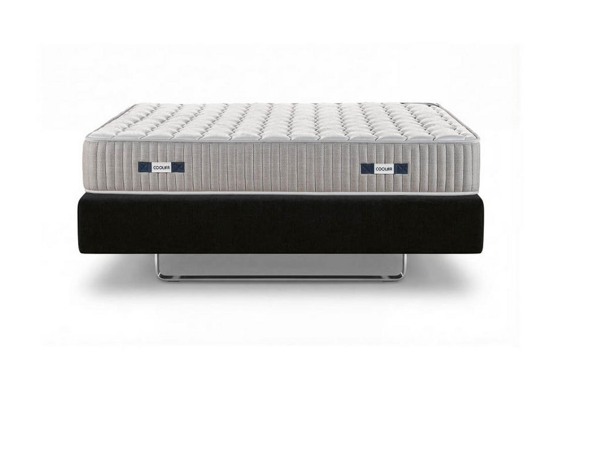 POLSTERBETTSET Cooler 180x200 Grau - Grau, Metall (180/200cm) - Villa Möbel