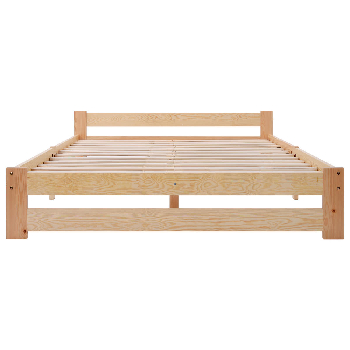 MASSIVHOLZBETT Natur 200/140 cm - Beige, Holz - Urban Meuble