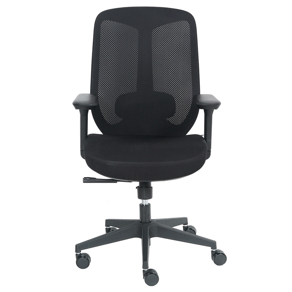 KANCELÁŘSKÁ ŽIDLE Látka Černá Zelar - černá, textil (64/115/60cm) - Beliani