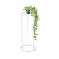BLUMENHOCKER Metall Weiß Rund 70 cm - Weiß, Metall (30/70/30cm) - DanDiBo