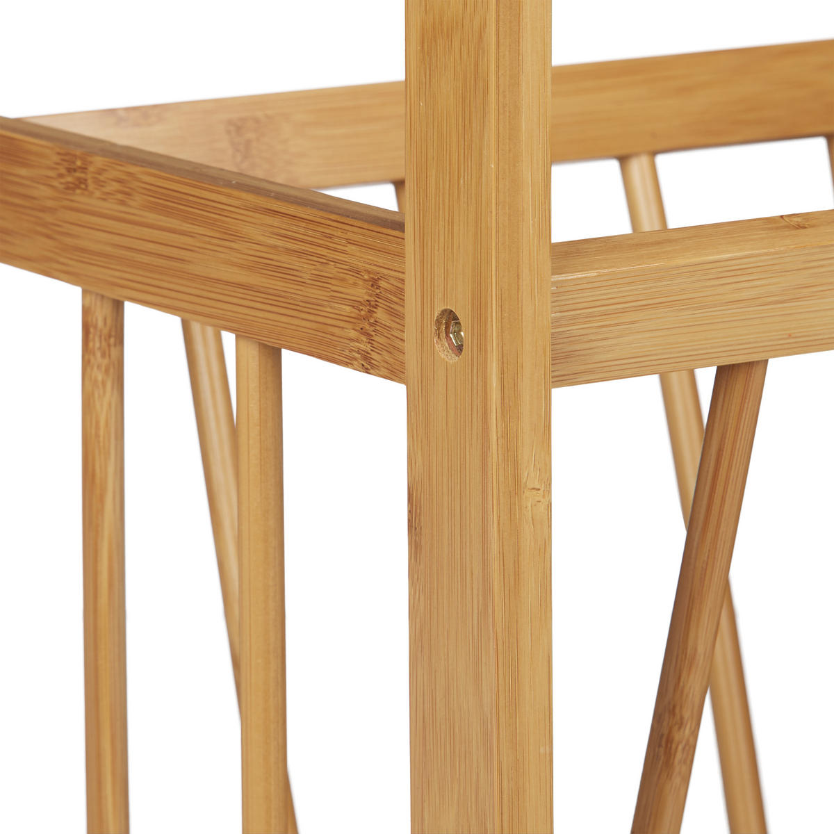 BEISTELLTISCH - Hellbraun, Holz (37/44.5/71.5cm) - Relaxdays