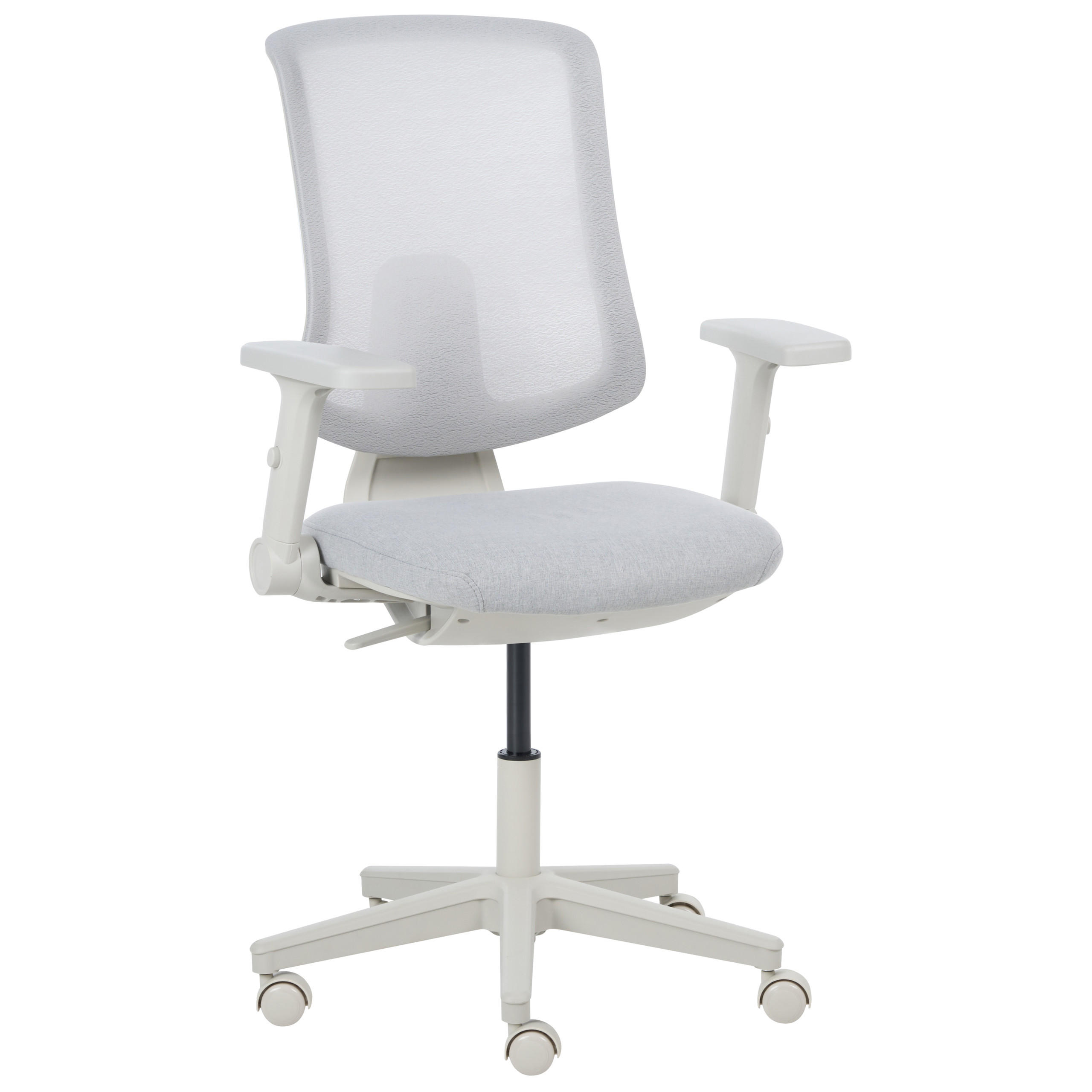 KANCELÁŘSKÁ ŽIDLE Látka Světle šedá Sero - šedá/světle šedá, textil (66/95/58cm) - Beliani