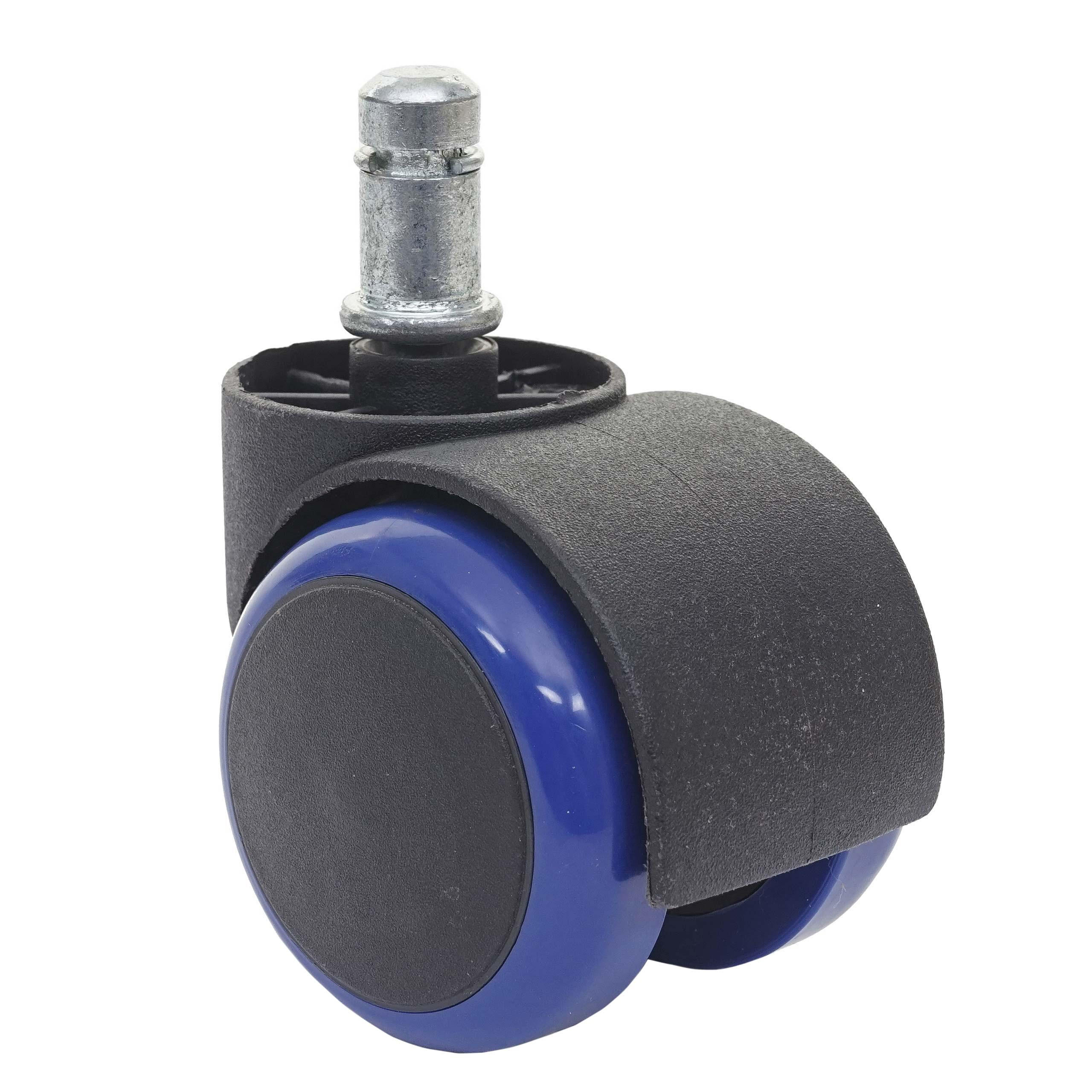 HARTBODENROLLEN 5ER SET Schwarz, Blau 5er-Set - Blau/Schwarz, Metall (1/1/1cm) - MCW