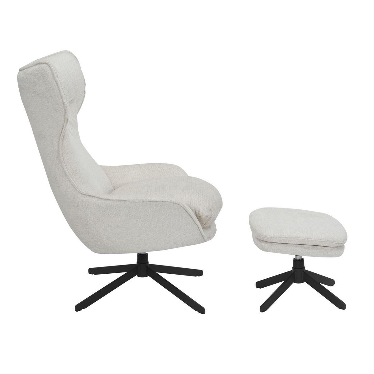 SESSEL Liv Weiß 85/77/108 cm - Weiß, Textil (77/108/85cm) - Starfurn