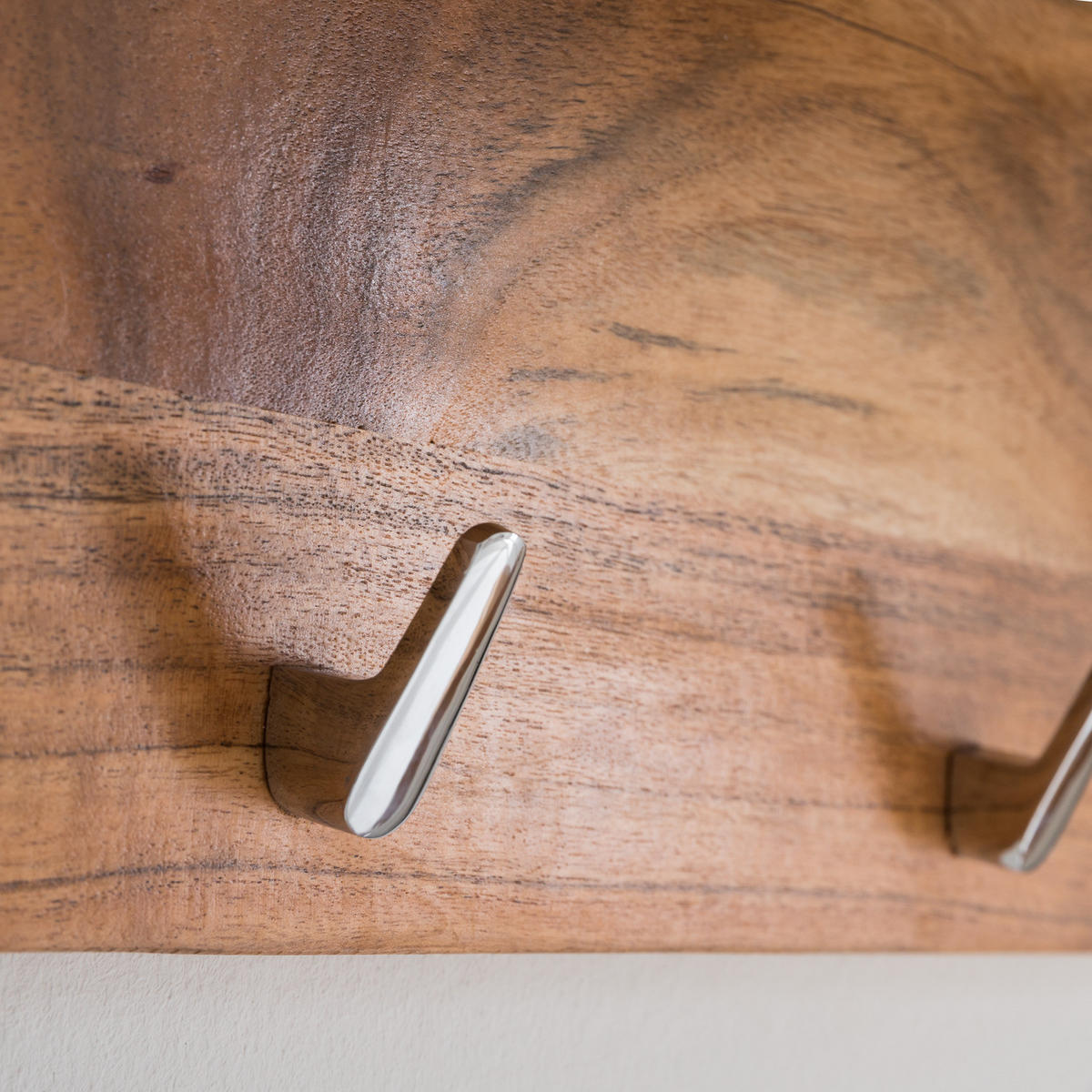 WANDGARDEROBE - Akazie massiv - Akaziefarben, Holz (90/30/25cm) - home24