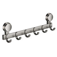 HAKENLEISTE, Weltraum-Aluminium + ABS, grau, Ohne Bohren，44.5 × 11.5 cm - Grau, Metall (11.5/4.5/44.5cm) - Weltevree