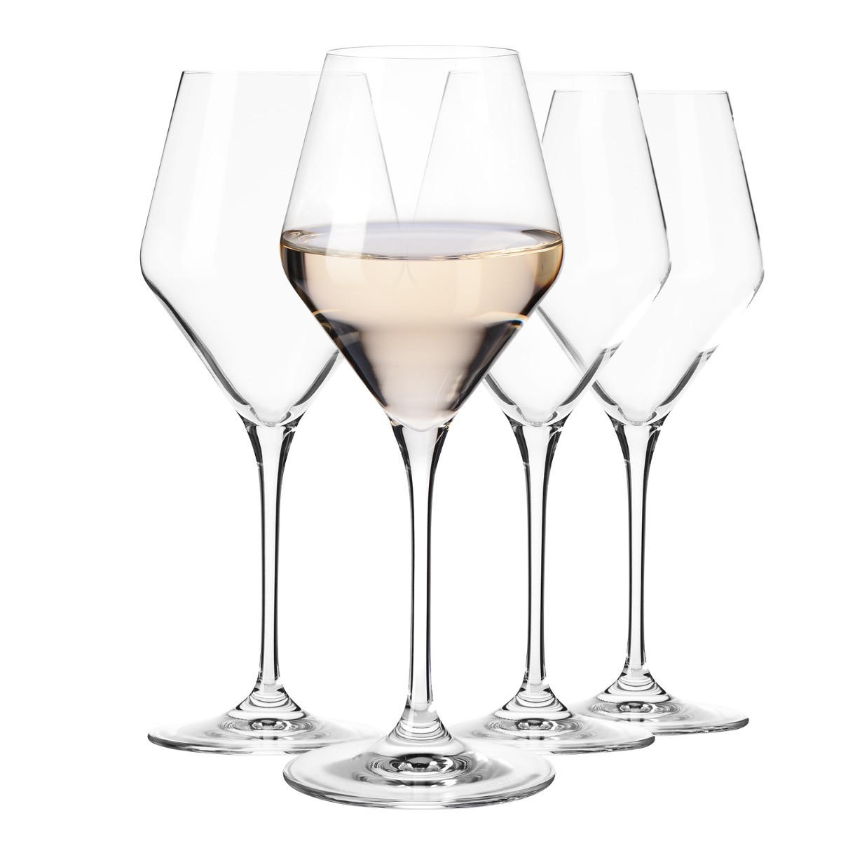 WEISSWEINGLÄSER RAY, 4ER-SET, 320 ML - Transparent, Glas (0.32L) - Krosno Glass