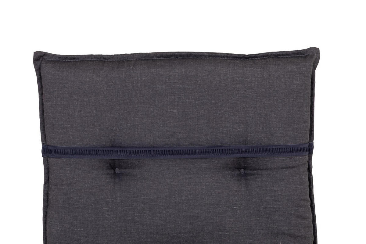 RELAXSESSEL-AUFLAGE »Belsh« – marmoriert grau, 171 x 50 x 6 cm - Grau, Kunststoff (50/12/120cm) - Green Spirit