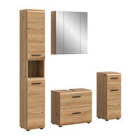 BAD-SET ICE 4-tlg. (B/H/T: ca. 150/185/30 cm) in Artisan Oak Nachbildung/Artisan Oak Nachbildung - Eiche Artisan, Holz (150/185/30cm)