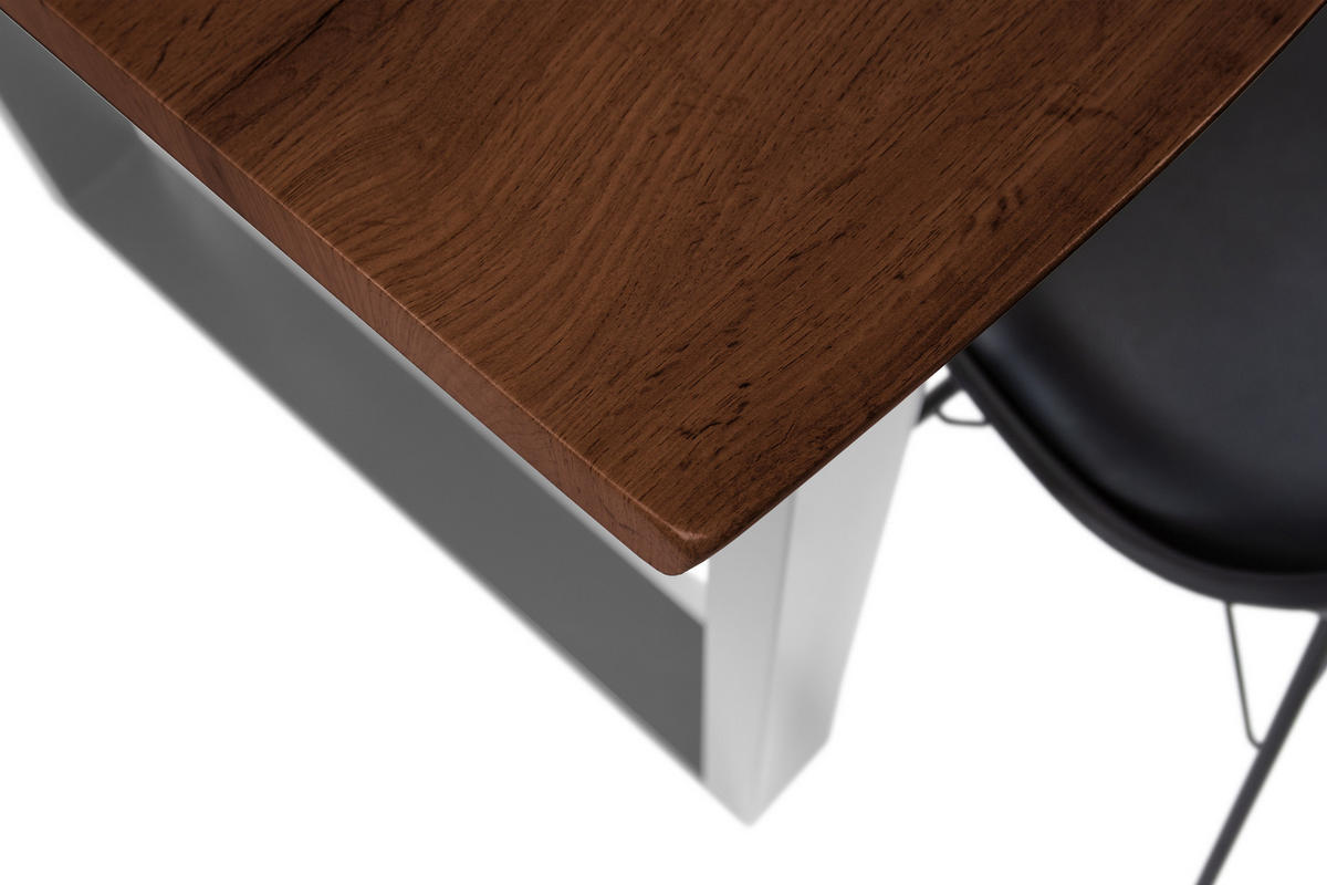 ESSTISCH JOSY U - Nussbaumfarben, Holz (80/140/77cm) - SAM