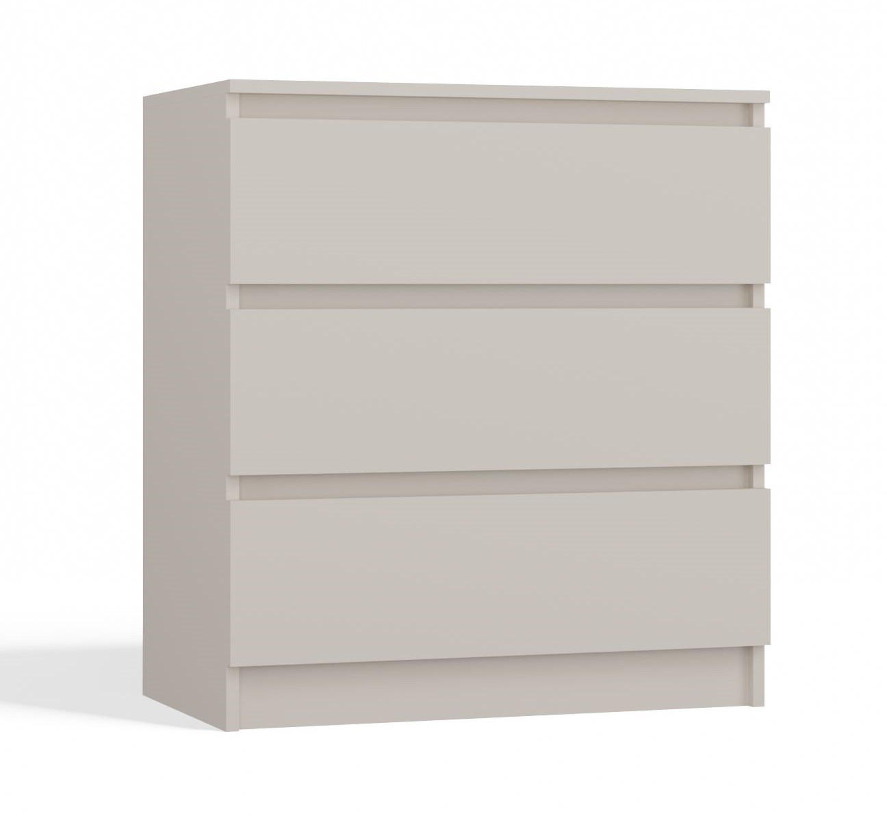 KOMMODE 3 SCHUBLADEN M3 - KASCHMIR BEIGE - Kaschmir, Holzwerkstoff (70/75/40cm) - CDF