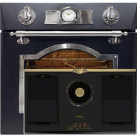 BACKOFEN-SET Elektro Backofen 60 cm EH 6355 Em Sil+KCT 9365 Iem Induktionskochfeld mit integriertem Dunstabzug 1250 m³/h - Schwarz, Metall (59.4/59.4/57.5cm) - Kaiser Küchengeräte