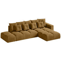 ECKSOFA mit Schlaffunktion RAMIRO Gelb - Gelb, Textil (325/185cm)
