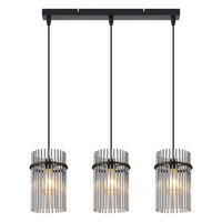 PENDELLEUCHTE BEESKOW Ⅲ 48/5/150 cm - Schwarz, Metall (48/5/150cm) - Nettlife