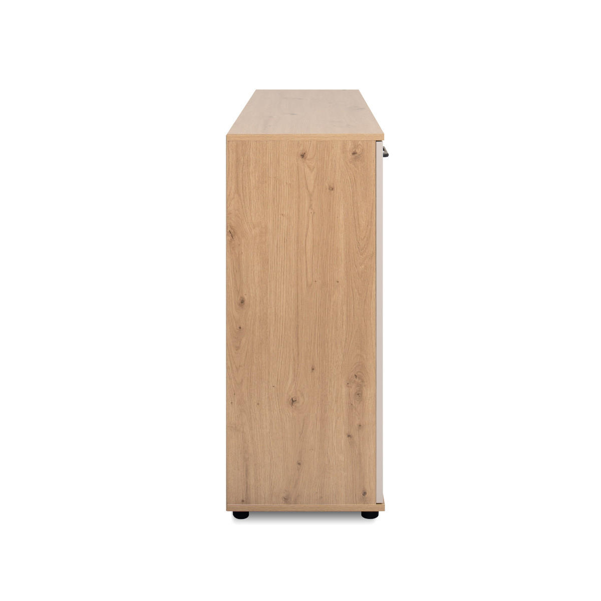 SIDEBOARD mit 2 Türen, 4 Schubladen, Eicheneffekt und Kaschmir 120/35/85,5 cm - Eschefarben, Holzwerkstoff (35/85.5/43.5cm) - Calicosy