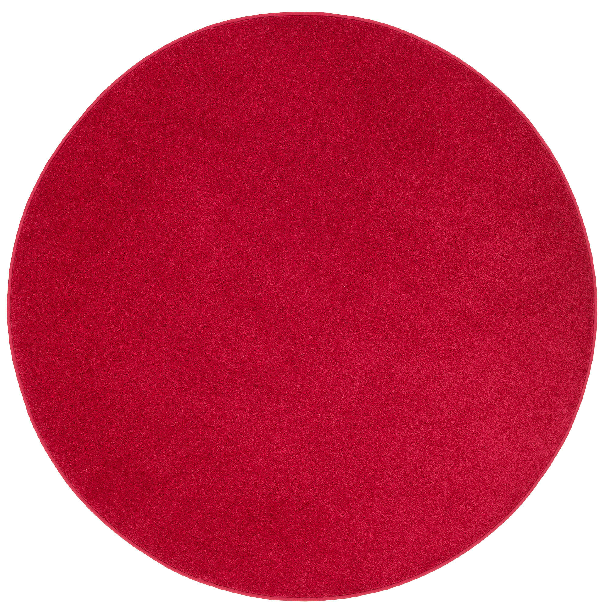 TREND VELOURS TEPPICH JOY RUND - Rot, Textil (200/200cm) - Snapstyle