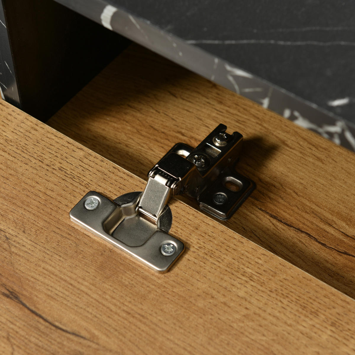TV-BOARD Dunkelbraun 129/30/58 cm - Naturfarben, Holzwerkstoff (129/58/30cm) - PANGIVO