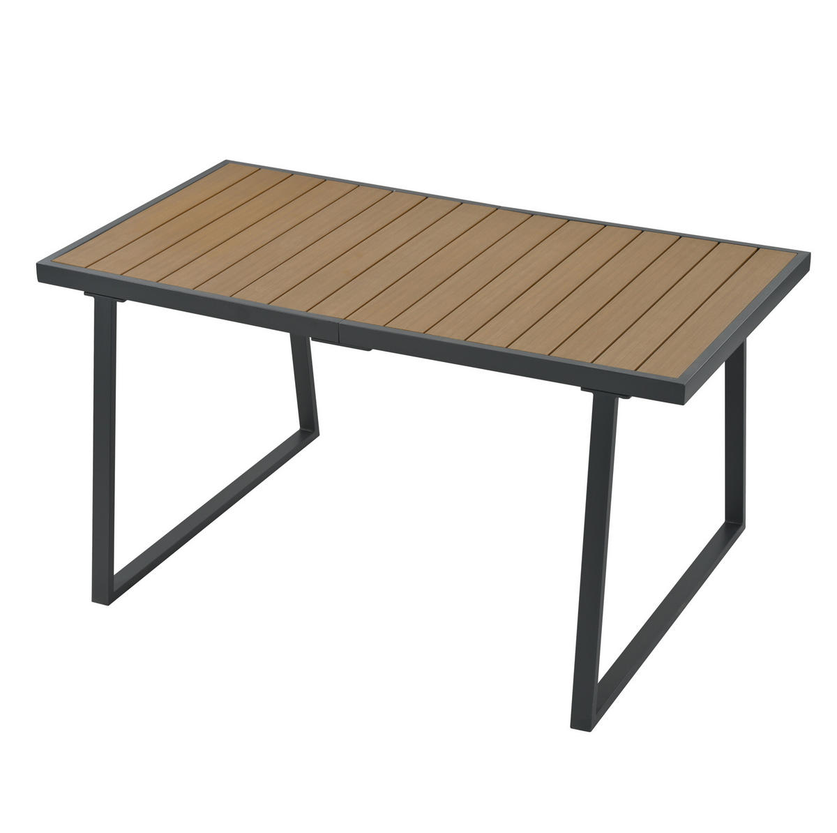 GARTENSET 5-tlg. 187x67x63cm beige aus Stahl und Seil, wasserdicht - Beige, Textil - Modfu