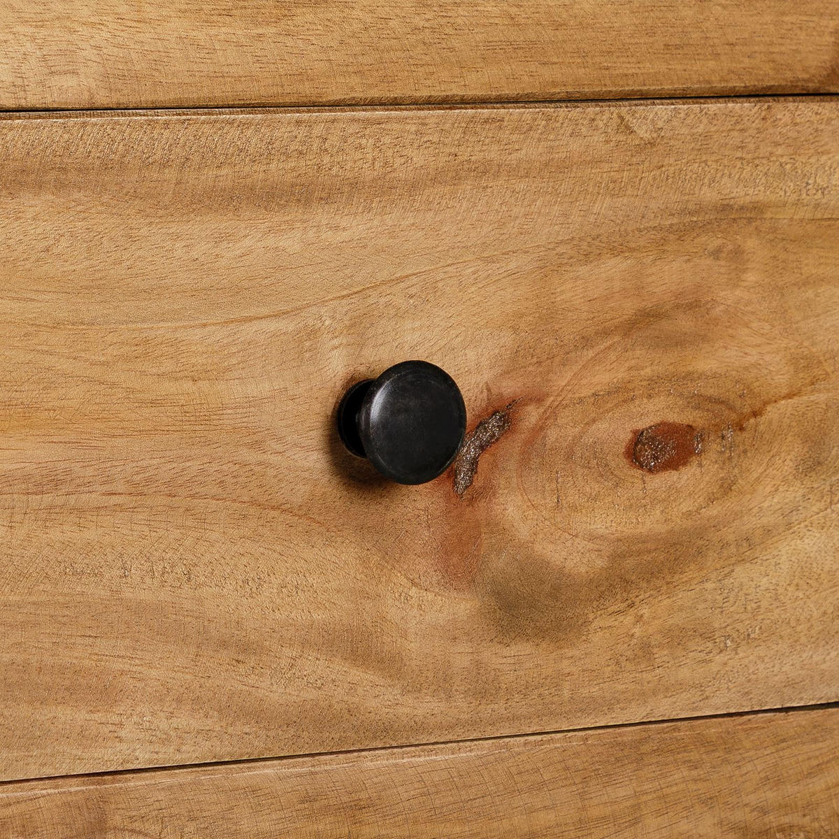 NACHTTISCH TOURNETTE - Braun, Holz (39/71/28cm) - IDIMEX