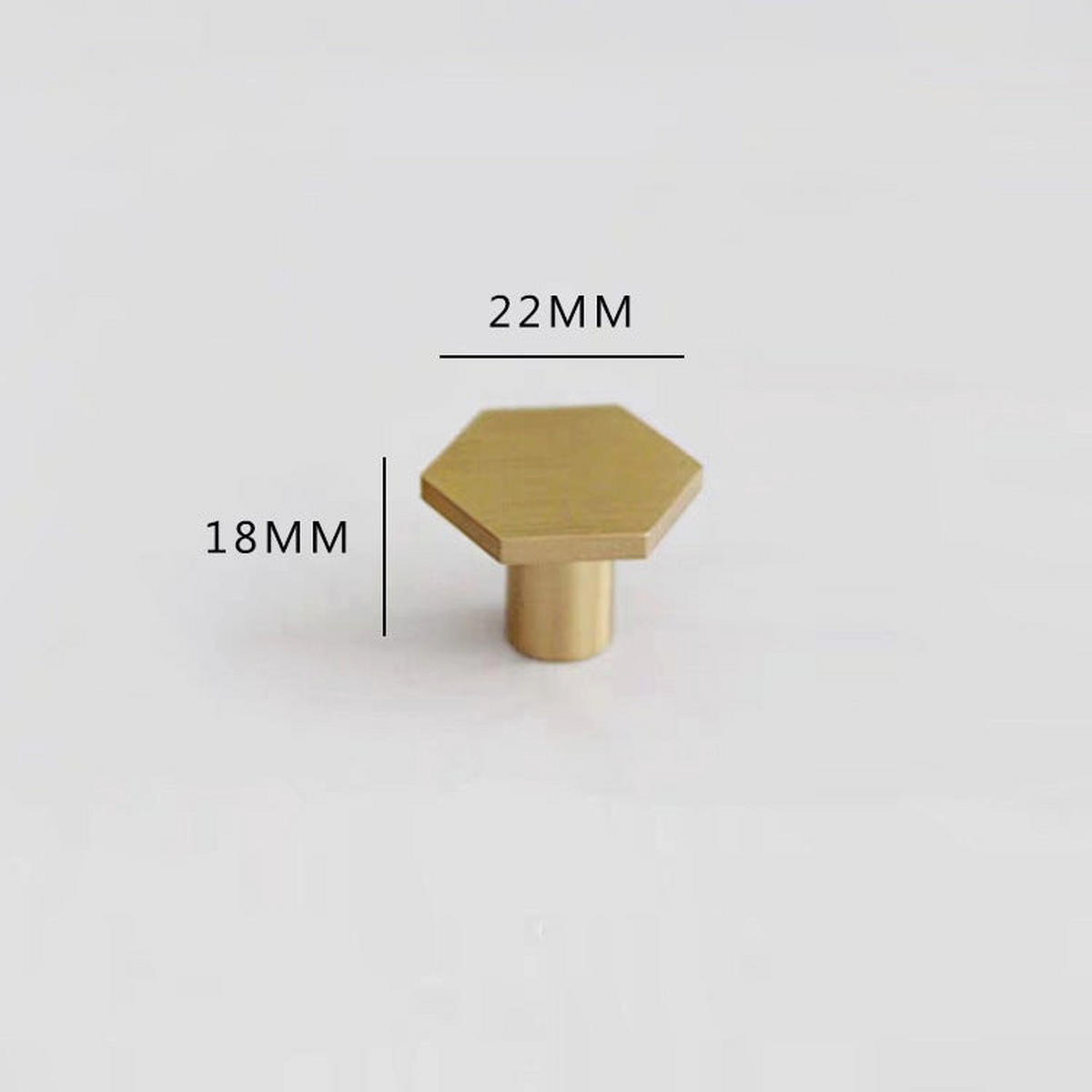 MÖBELGRIFF Antik Messing 2er-Set - Goldfarben, Metall (3/2/2.2cm)