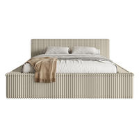 POLSTERBETT AFFOLIO Hellbeige 160x200 cm - Ecru/Schwarz, Kunststoff/Textil (160/200cm) - Selsey