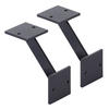 REGALTRÄGER als 2er Set Nick, Stahl in verschiedenen Trendfarben - Schwarz, Metall (10/5/10cm) - Alberts