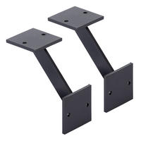 REGALTRÄGER als 2er Set Nick, Stahl in verschiedenen Trendfarben - Schwarz, Metall (10/5/10cm) - Alberts