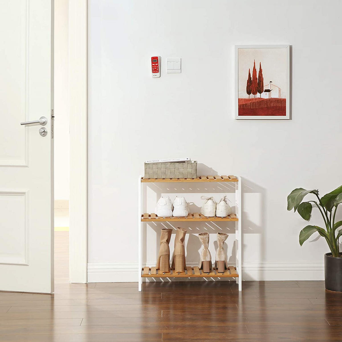 PFLANZENREGAL - Weiß, Holz (26/66/60cm) - Hansiro