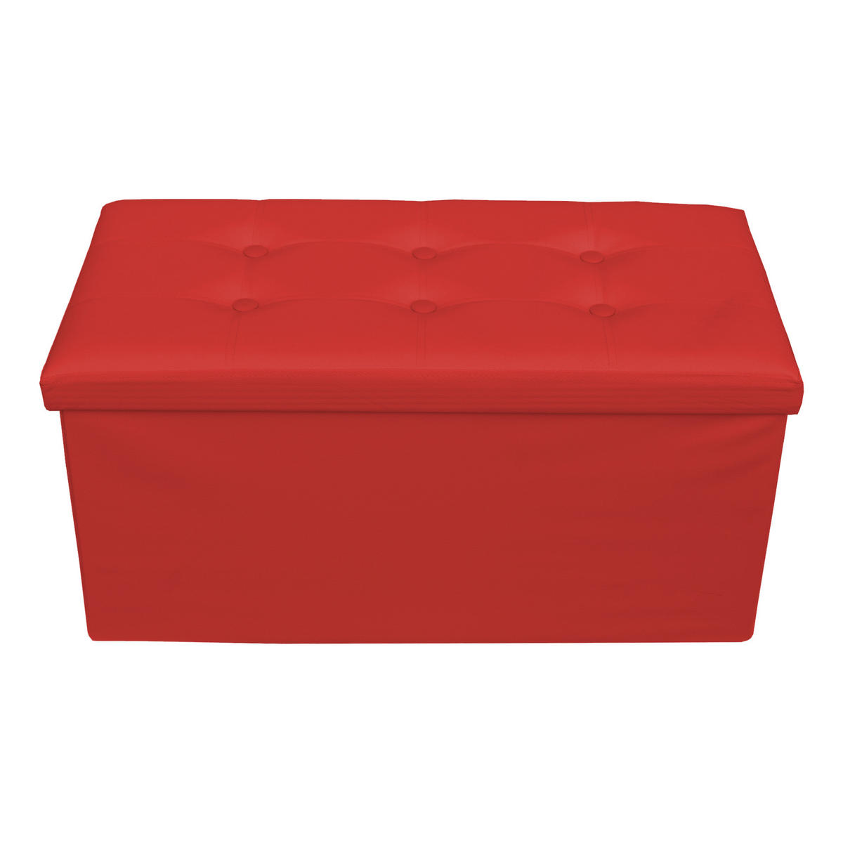 FUSSHOCKER Rot 38/76/38 cm - Rot, Textil (38/38/76cm) - Mobili Rebecca