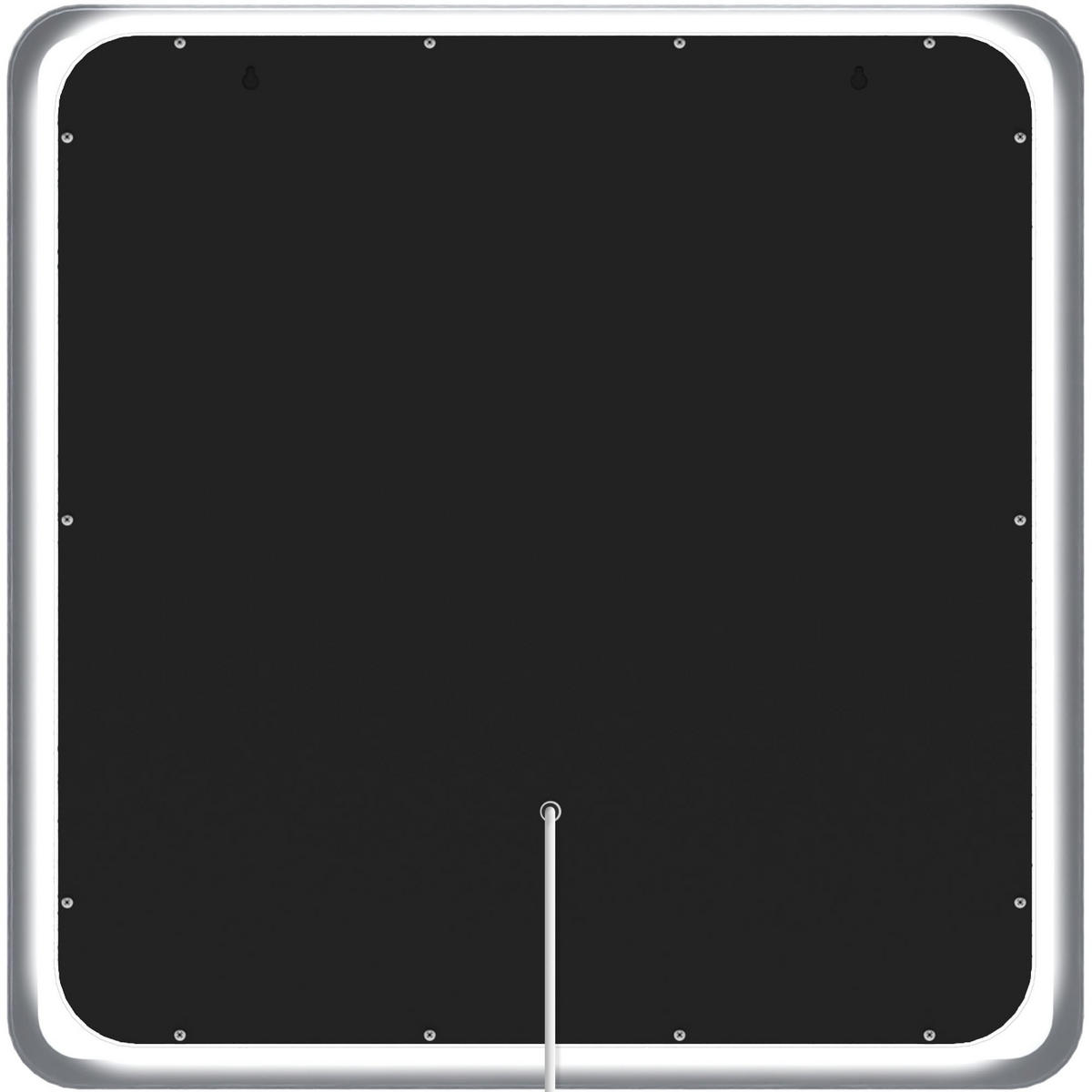 BADSPIEGEL Wien 80x80 ohne Bluetooth 80x3,5x80cm Glas Klarglas Badezimmerspiegel - Klar, Glas (80/80/3.5cm) - DELUKE
