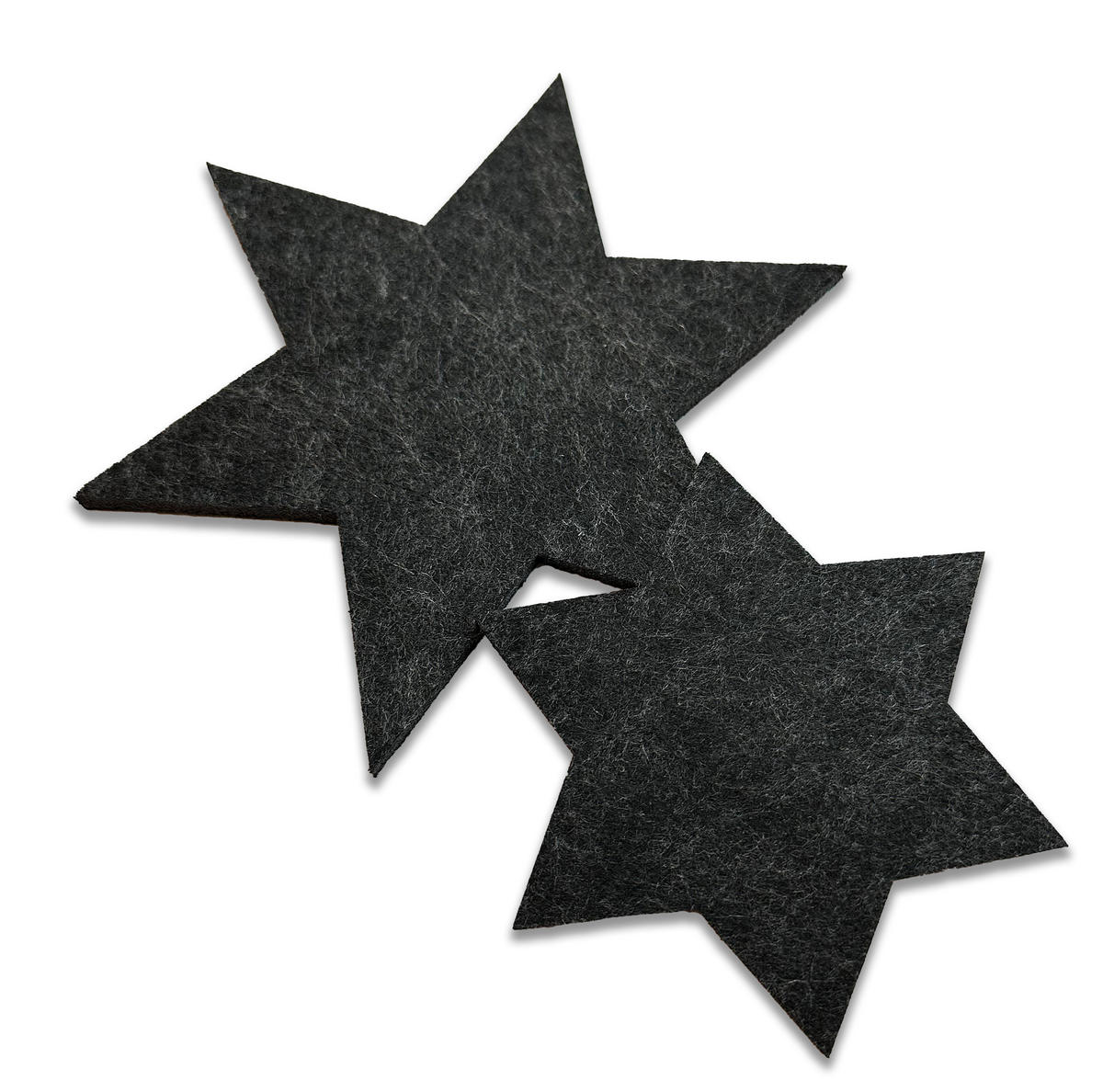 UNTERSETZER WEINACHTSSTERN 3er Set - Anthrazit, Textil (29/29cm) - Miqio Design