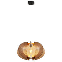 HÄNGELEUCHTE MDF Braun Naturfarben - Braun, Holz (44/44/150cm) - Nowa