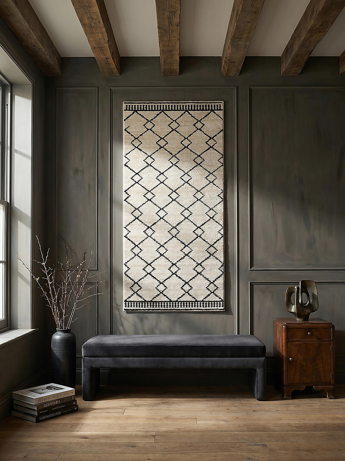 KURZFLORTEPPICH PERRAN, im Berber-Stil, Weiß, 80 x 230 cm - Weiß, Textil (80/230cm) - KADIMA DESIGN