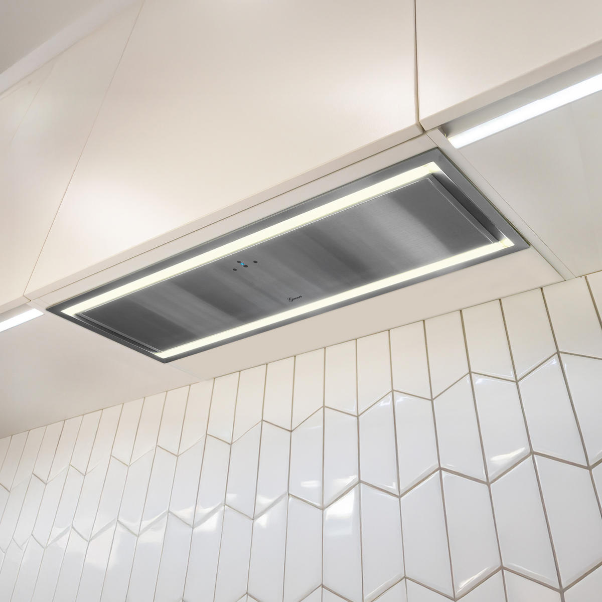 DUNSTABZUGSHAUBE GCH 973 IS 90 90 cm Edelstahl - Silberfarben, Metall (90/26/29cm) - Gurari