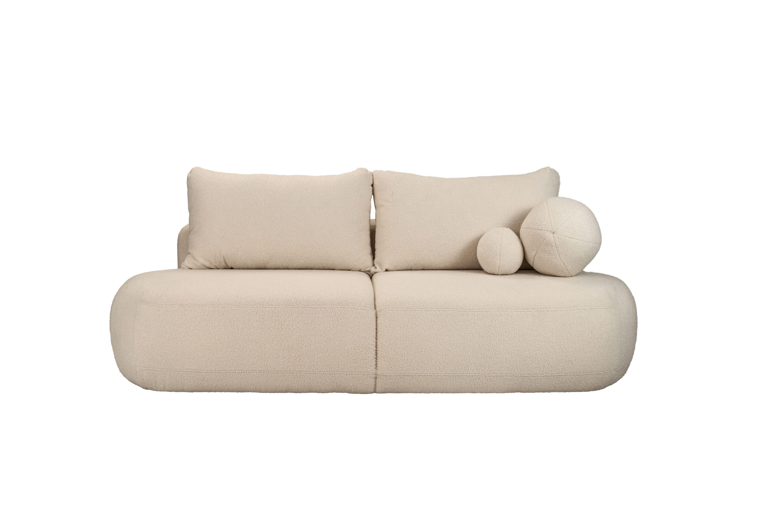 SCHLAFSOFA Mit Bettkasten Fabo, Stoff Quelle Hellbeige - Creme, Holz/Textil (240/90/90cm) - Kaiser Möbel