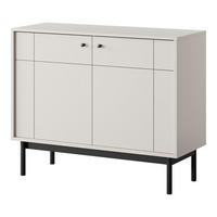 SIDEBOARD DIEPPE KOM1-2D Fräste Fronten, Kaschmir - Kaschmir, Holz/Holzwerkstoff (104/83/39cm) - Komodee