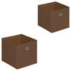 FALTBOX ELA 2ER-SET - Braun, Textil (27/27/27cm) - IDIMEX