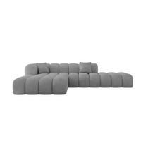 ECKSOFA Ottomane Links OLEA-L2 - 289x176x71 cm Titanfarben - Titanfarben/Schwarz, Holzwerkstoff/Kunststoff (289/176cm) - ALTDECOR