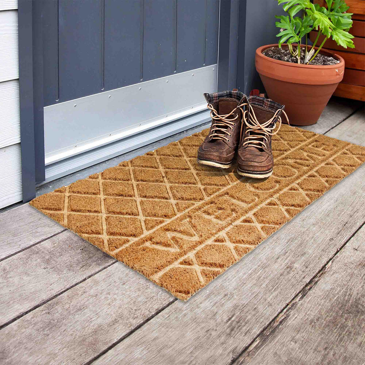 FUSSMATTE COCO SHAPE - Naturfarben, Textil (45/75cm) - Astra