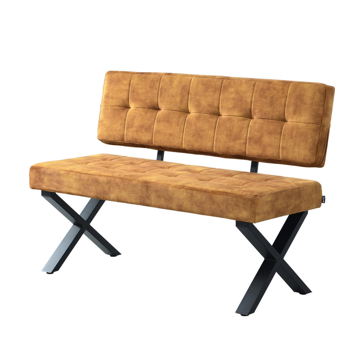 SITZBANK KAREN - Gelb, Metall (120/48/56cm) - B&D Home